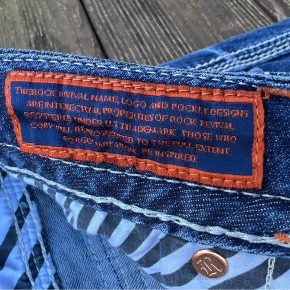 Rock Revival Women’s Blue Sukie Skinny Low Rise Jeans  Streetwear Grunge|Size:28 - Picture 8 of 16